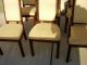 Set 6 Henredon Artefacts Scene One Collection Wood & Upholstered Dining Chairs Post-1950 photo 2