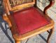 Antique Desk Chair Arts & Crafts Americana Mission - Slat Back 1900-1950 photo 5