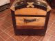 Refinished Victorian Dome Top Steamer Trunk Antique Chest With Key And Tray 1800-1899 photo 3