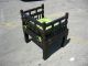 Gorgeous Vintage Spanish Revival Style Accent Arm Chair W/ Lime Green Cushion Post-1950 photo 3