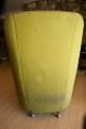 2 Vintage Mid Century Modern High Back Chairs Moss Green Upholstery 1900-1950 photo 7
