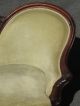 Antique Walnut Medallion Back Carved Floral Victorian Sofa Chaise 1800-1899 photo 3