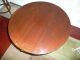 3 Legged Solid Wood Cherry Pedestal Drum Table Post-1950 photo 3