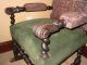 Vintage Spanish Revival Throne Arm Chair French Renaissance Carved Barley Twist Post-1950 photo 5