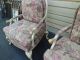 50853 Pair Thomasville French Bergere Armchair S Chair Shabby Decorator Post-1950 photo 2