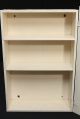 Vintage Wooden Medicine Cabinet W/ 3 Shelves Wood Painted White Post-1950 photo 8