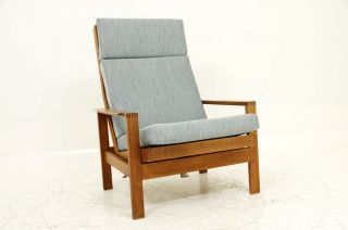 Oak Framed Danish Lounge Chair photo
