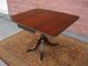 Antique 1940 ' S Duncan Phyfe Style Mahogany Drop Leaf Table Pedestal Base No Res 1900-1950 photo 5