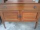 Antique Inlay Solid Top Washstand - With Drawer And Cupboard Post Victorian 1900-1950 photo 2