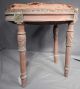 Antique Distressed Louis Xvi Stool Old Grungy Paint Oval To Restore Carved Wood 1900-1950 photo 1