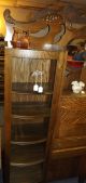 Antique Oak Bookcase Secretary,  Refinished Ready To Use At A Bargin Price 1900-1950 photo 9