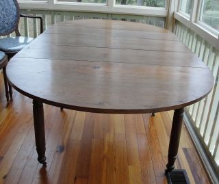 Antique 1850 ' S - 60 ' S Walnut Early Finish,  Drop - Leaf Dining Room Table,  Reduced photo