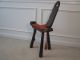 Antique Vintage Geman Hand Carved Wooden Labor Birthing Chair 1900-1950 photo 1