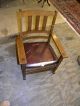 Antique Mission Oak Arts And Crafts Style Rocking Chair Rocker 1900-1950 photo 1