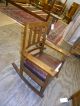 Antique Mission Oak Arts And Crafts Style Rocking Chair Rocker 1900-1950 photo 4