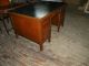 Large Antique Solid Oak Kneehole Desk Unknown photo 2