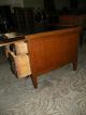 Large Antique Solid Oak Kneehole Desk Unknown photo 4