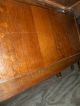 Large Antique Solid Oak Kneehole Desk Unknown photo 8