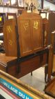 Antique Mid - 20th Century Flame Mahogany Mirrored Vanity Dressing Table W Drawers 1900-1950 photo 11