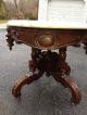 Victorian Walnut Oval Marble Top Coffee Table,  Attr.  Thomas Brooks 1800-1899 photo 10