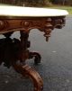 Victorian Walnut Oval Marble Top Coffee Table,  Attr.  Thomas Brooks 1800-1899 photo 4
