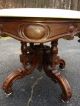 Victorian Walnut Oval Marble Top Coffee Table,  Attr.  Thomas Brooks 1800-1899 photo 8