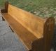 20 Vintage Solid Oak Church Pews / Benches 10 ' Long Post-1950 photo 5