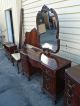 50012 Mahogany 8 Pc Chippendale Bedroom Set Bed Dresser Nightsand S Vanity Chest 1900-1950 photo 4