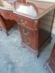 50012 Mahogany 8 Pc Chippendale Bedroom Set Bed Dresser Nightsand S Vanity Chest 1900-1950 photo 5