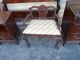 50012 Mahogany 8 Pc Chippendale Bedroom Set Bed Dresser Nightsand S Vanity Chest 1900-1950 photo 7