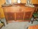 Ca.  1936 Antique Oak Sideboard,  Dining Table W/ 2 - Leaves And 6 Chairs 1900-1950 photo 1