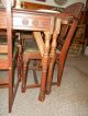 Ca.  1936 Antique Oak Sideboard,  Dining Table W/ 2 - Leaves And 6 Chairs 1900-1950 photo 5