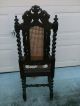 (2) Antique Carved Chair Frames For Restoration Project 1900-1950 photo 2