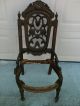 (2) Antique Carved Chair Frames For Restoration Project 1900-1950 photo 6
