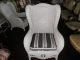 312a Pair Of Oversized Wicker Chairs,  Arm Chairs,  White Wicker Chairs, 1900-1950 photo 3