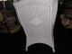 312a Pair Of Oversized Wicker Chairs,  Arm Chairs,  White Wicker Chairs, 1900-1950 photo 6