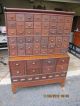 Globe 41 Inch Stack Bookcase 64 Drawer File Step Back Tiger Or Quartersawn Oak 1900-1950 photo 11