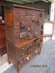 Globe 41 Inch Stack Bookcase 64 Drawer File Step Back Tiger Or Quartersawn Oak 1900-1950 photo 4