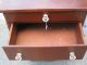 Antique 2 Drawer Table Top Wood Cabinet Other photo 3