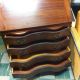 Antique Maddox Colonial Governor Winthrop Mahogany Slant Front Desk Claw Feet 1900-1950 photo 7