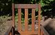 Antique Oak Wood Childs Rocking Chair Arts And Crafts Mission Style 1900-1950 photo 3
