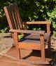 Antique Oak Wood Childs Rocking Chair Arts And Crafts Mission Style 1900-1950 photo 4