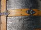 Antique Trunk Alligator Tin Lots Of Hardware Awesome Restoration Other photo 10