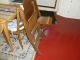 Mid Century Folding Wood Wooden Chairs 2 1900-1950 photo 5