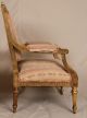 Fine Pair French Louis Xvi Carved Gilt Antique Upholstered Fauteuil Arm Chairs 1800-1899 photo 5