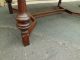 50467 Antique Walnut Refactory Dining Table With 6 Chairs Chair S 1900-1950 photo 9