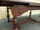 50467 Antique Walnut Refactory Dining Table With 6 Chairs Chair S 1900-1950 photo 8