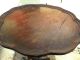 Vintage Mid - Century Queen Anne Style Tea Table With Hinged Pie Crust Top Post-1950 photo 3