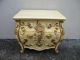 French Bombay Carved Painted End Table / Commode 2696 Post-1950 photo 3