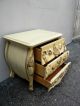 French Bombay Carved Painted End Table / Commode 2696 Post-1950 photo 6